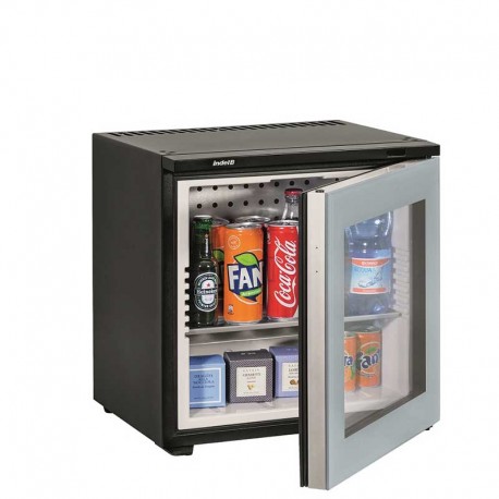 Minibar 20L - porte vitrée - Compression Silencieux Fabrication Européenne - Idéal pour Hôtel, gîte, résidence touristique