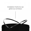 Pour votre hôtel, notre collecteur 40L au design sophistiqué en noir mat, alliant discrétion et efficacité.