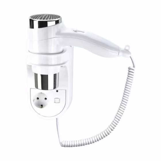 Sèche-cheveux avec support et prise européenne à acheter chez Kams