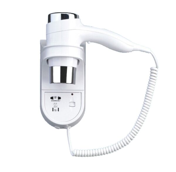 Sèche-Cheveux Éco avec Support et Prise rasoir 1600W à acheter chez Kams