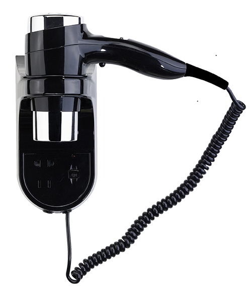 Sèche-Cheveux Éco avec Support et Prise rasoir 1600W à acheter chez Kams