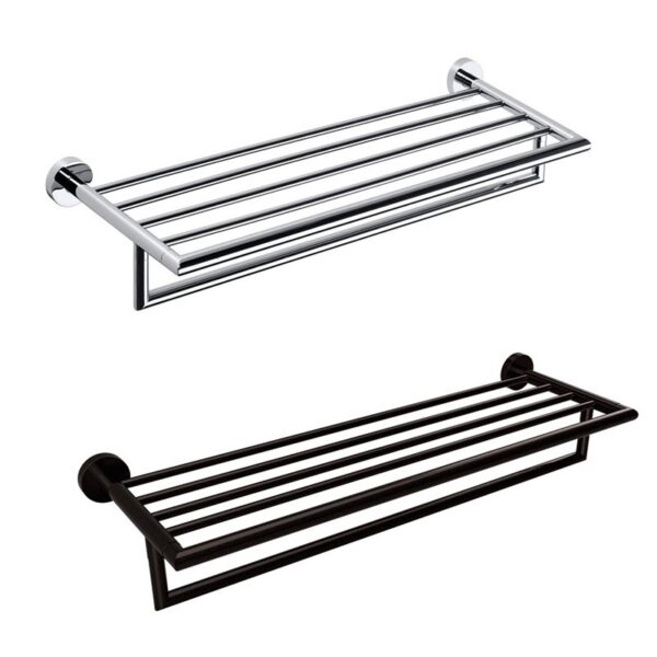 Rack Porte-Serviettes (Noir ou Chromé) à acheter chez Kams