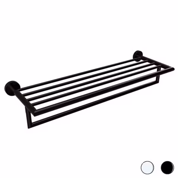 Rack Porte-Serviettes (Noir ou Chromé) à acheter chez Kams