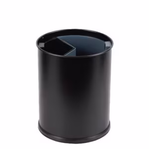 CORBEILLE TRI SÉLECTIF SIMPLE NOIR