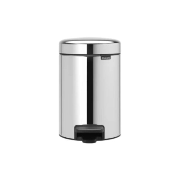 Poubelle salle de bain hôtel 3L Brabantia NewIcon finition chromée