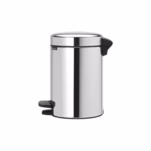 Poubelle salle de bain hôtel 3L Brabantia NewIcon finition chromé brillant