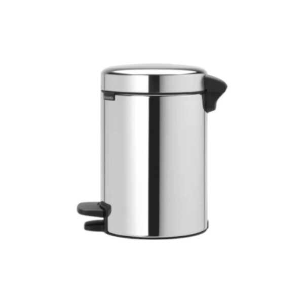 Poubelle salle de bain hôtel 3L Brabantia NewIcon finition chromé brillant