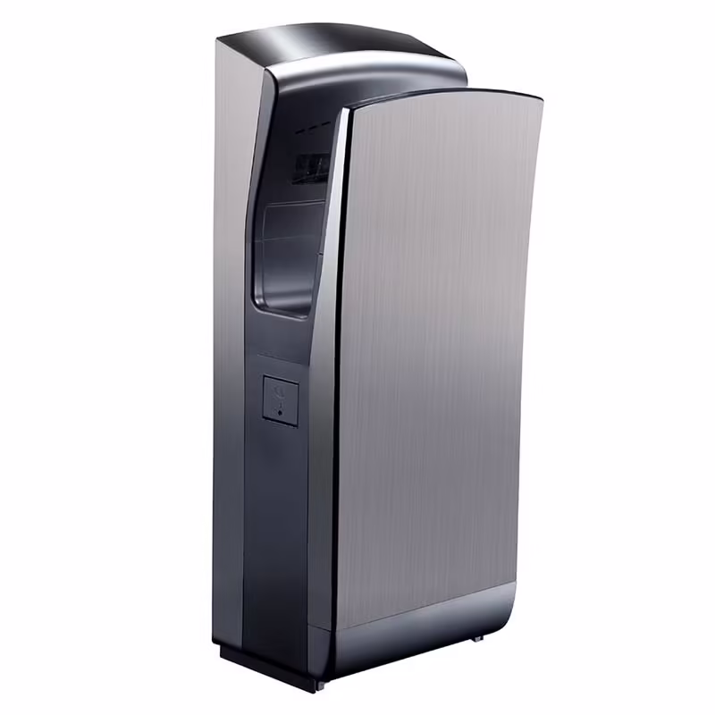 Sèche-mains Turbo KAMS en inox brossé avec détection infrarouge temporisée – 1650 W – usage intensif