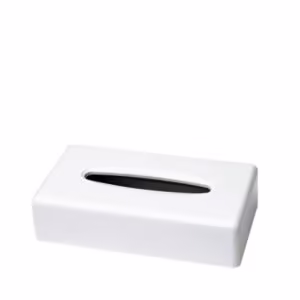 Distributeur de Mouchoirs Rectangulaire Blanc