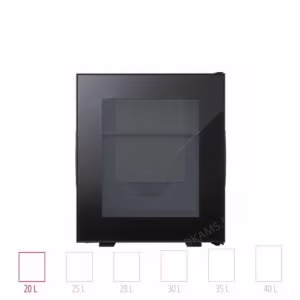 Minibar BAVARIA à porte vitrée. Refroidissement thermoélectrique silencieux pour hôtels et prescription design
