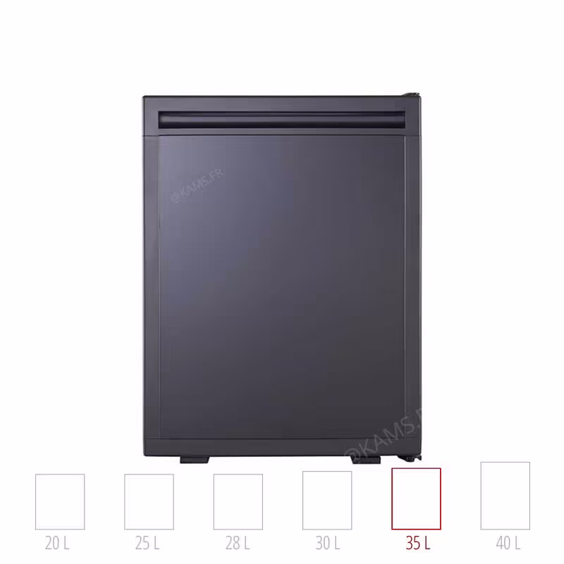 Minibar BAVARIA à porte pleine. Thermoélectrique silencieux pour hôtels et projets d'architectes.