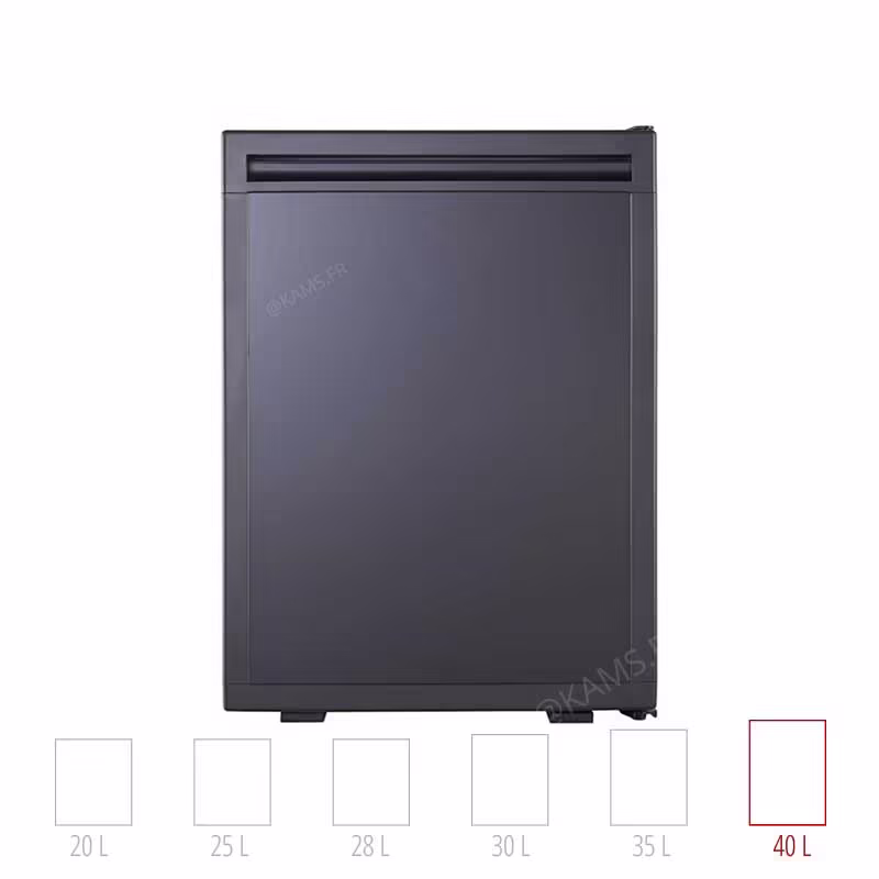 Minibar BAVARIA à porte pleine. Thermoélectrique silencieux pour hôtels et projets d'architectes.