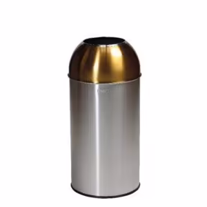 Collecteur de tri sélectif 40L Open Dome avec couvercle jaune