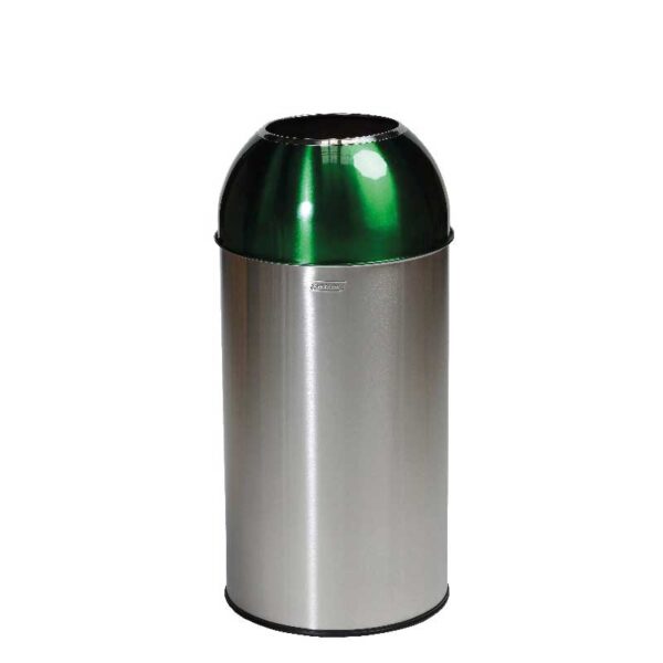 Collecteur de tri sélectif 40L Open Dome avec couvercle vert
