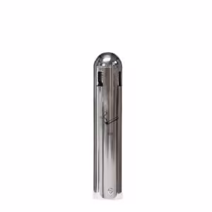 Cendrier mural tubulaire 1,8 litres en acier inoxydable