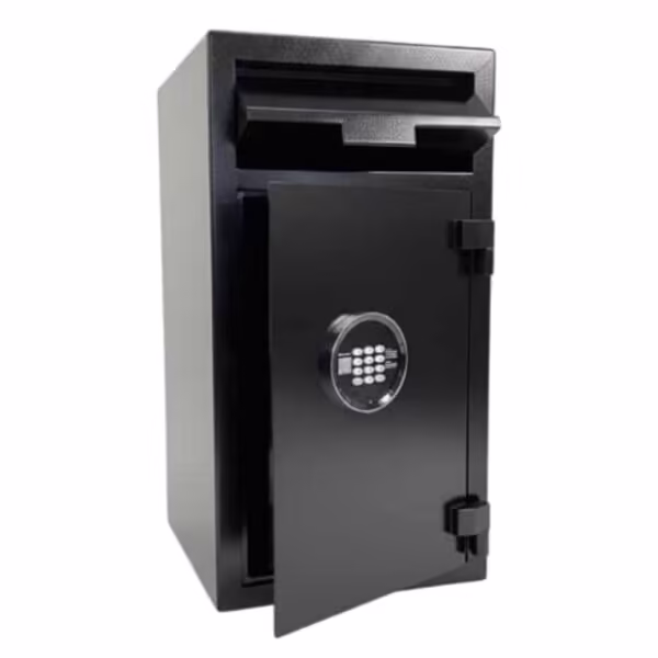 KSCFT3 Coffre-fort de dépôt de fonds grand format avec clavier électronique sécurisé, conçu pour la collecte et le stockage en toute sécurité.