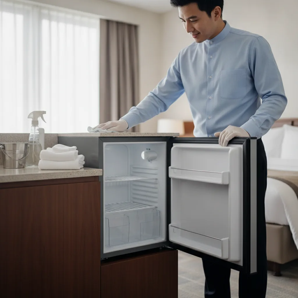 installation minibar chambre hôtel