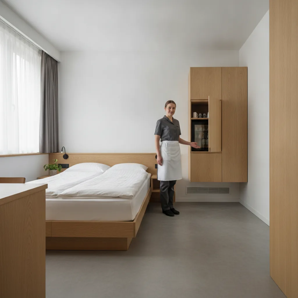 Minibar mural gain de place hôtel – pose et choix 2026 - minibar mural gain place hotel