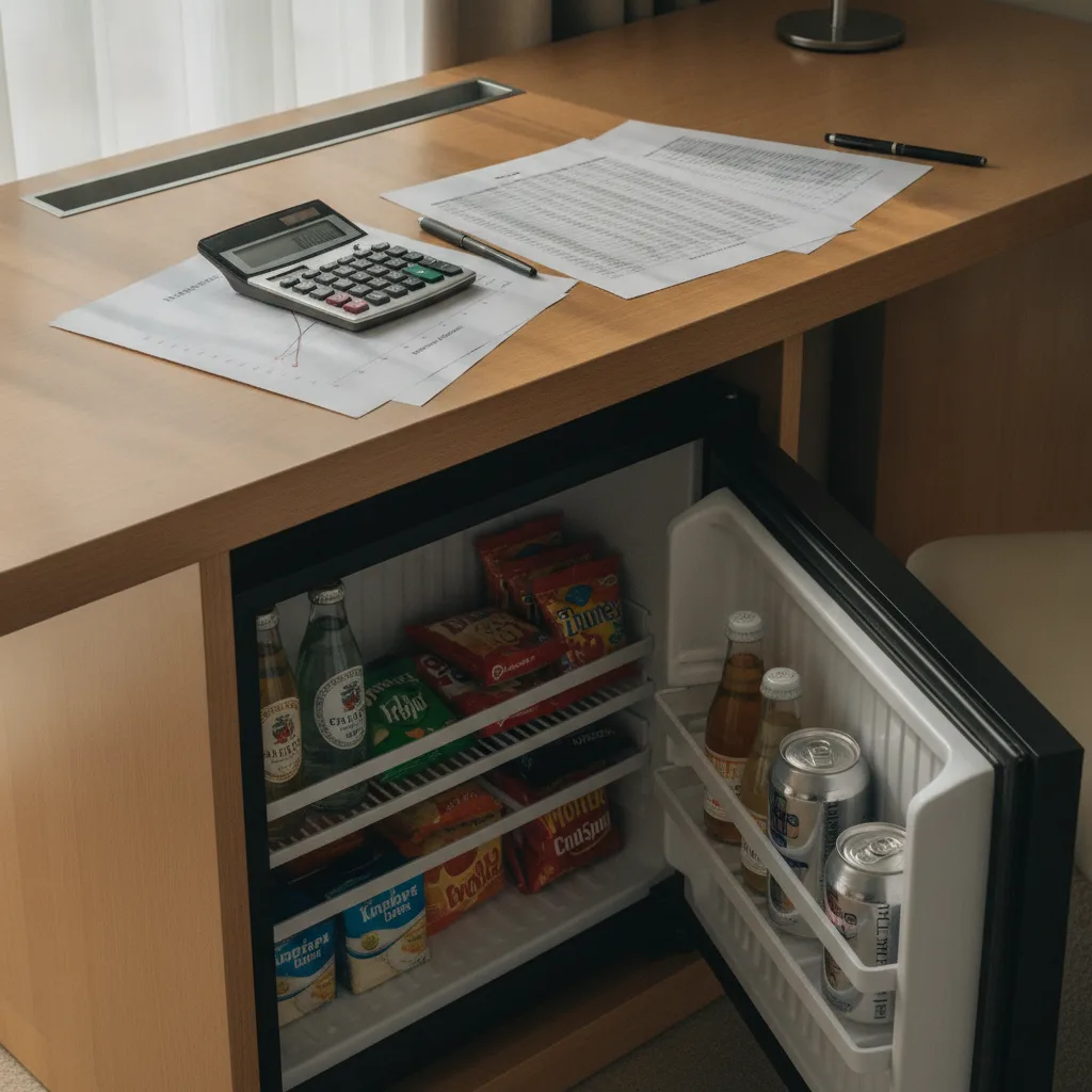 Tarification minibar hôtel, prix d'achat et budget 2026 - tarification minibar hotel prix